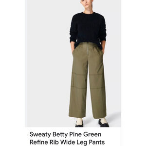 Women's Sweaty Betty Wide Leg Pants XXL Pine Green